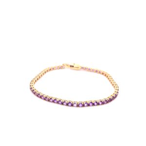 14K Bracelet with Amethyst